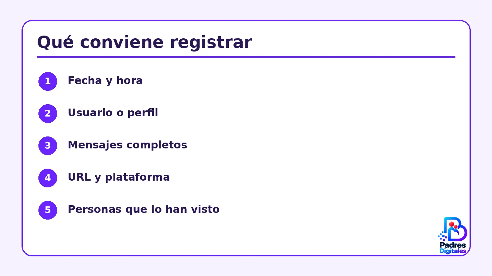 Lista visual de comprobaciones para qué hacer ante el ciberacoso escolar