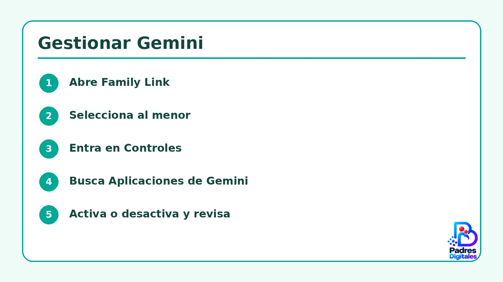 gemini family link familias