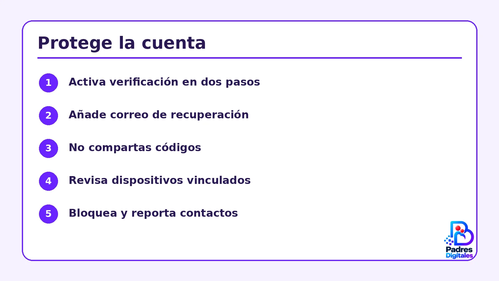 whatsapp cuenta segura menores