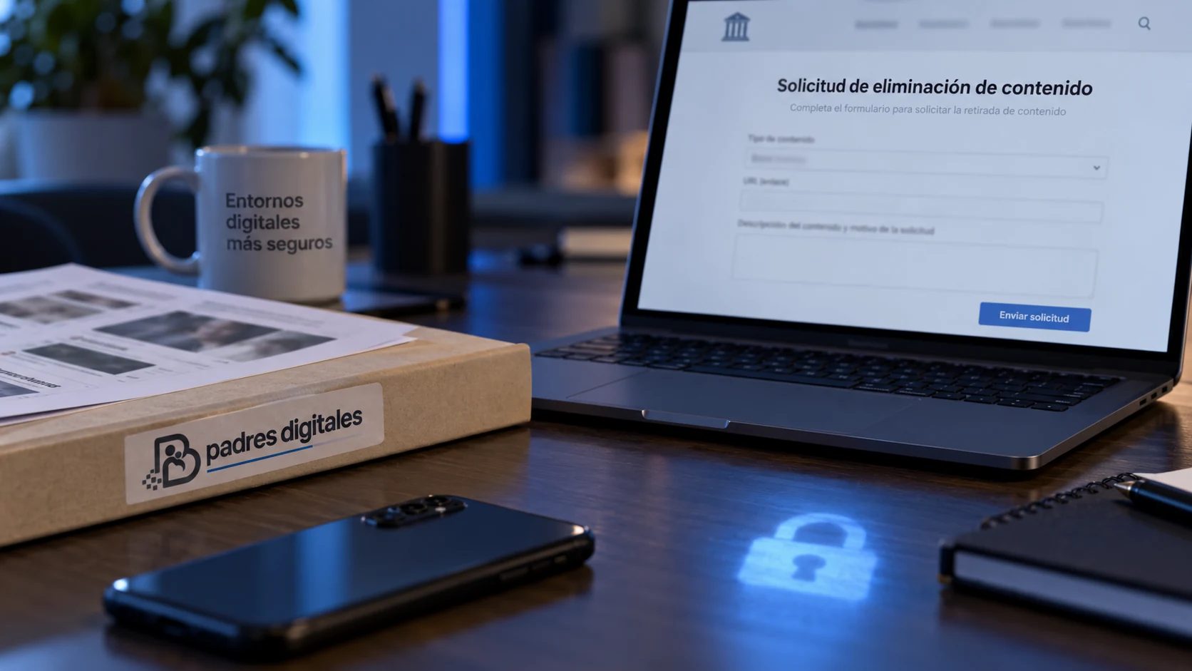 Solicitud de retirada de contenido sensible en Internet