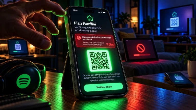 Plan Familiar de Spotify y verificación por código QR
